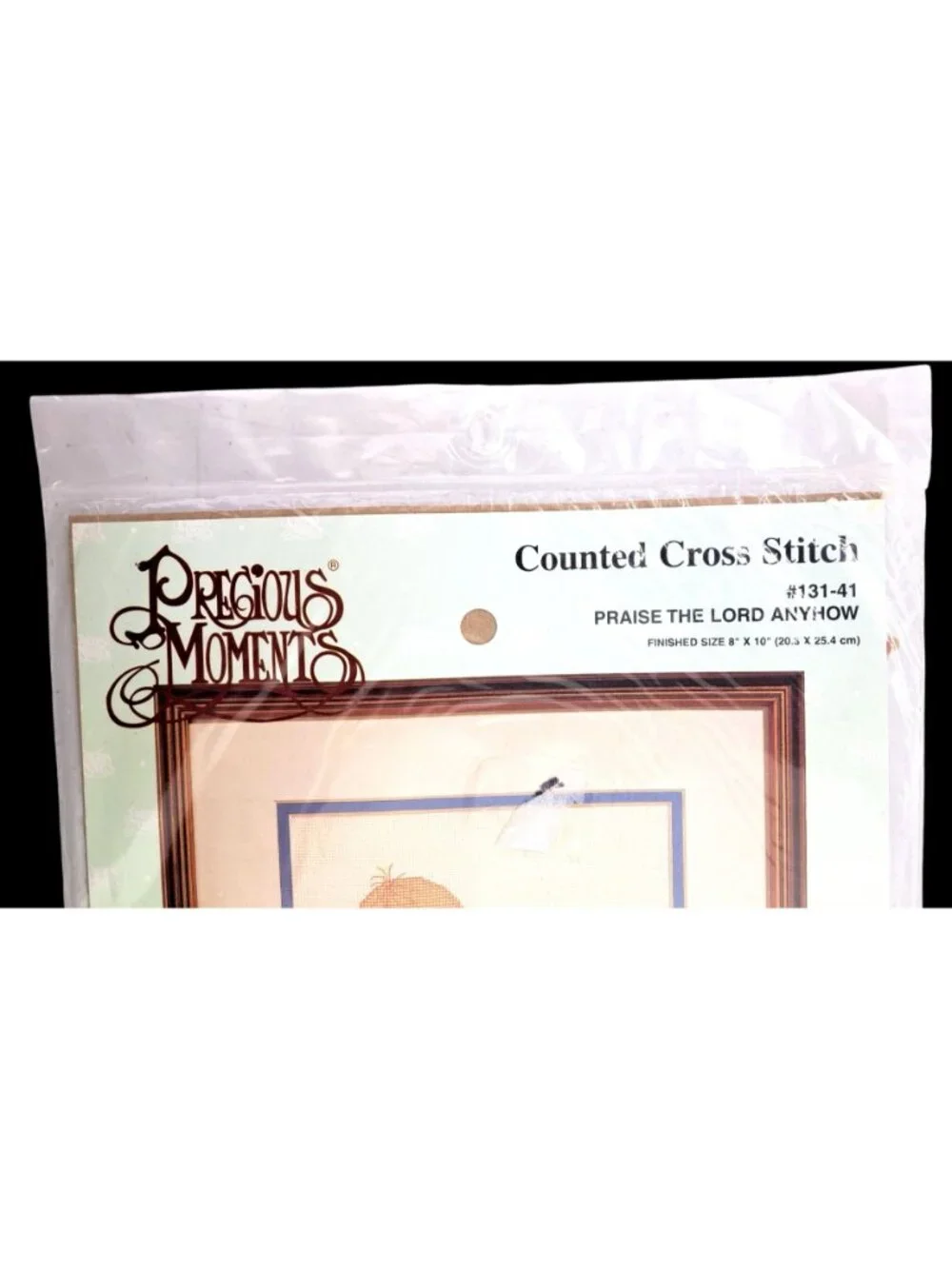 Vintage Precious Moments Counted Cross Stitch Kit Praise The Lord Anyhow 131-41
